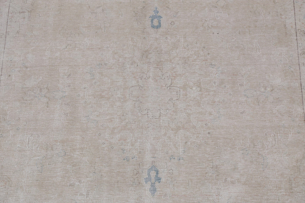 Muted Distressed Kerman Persian Area Rug 6x10