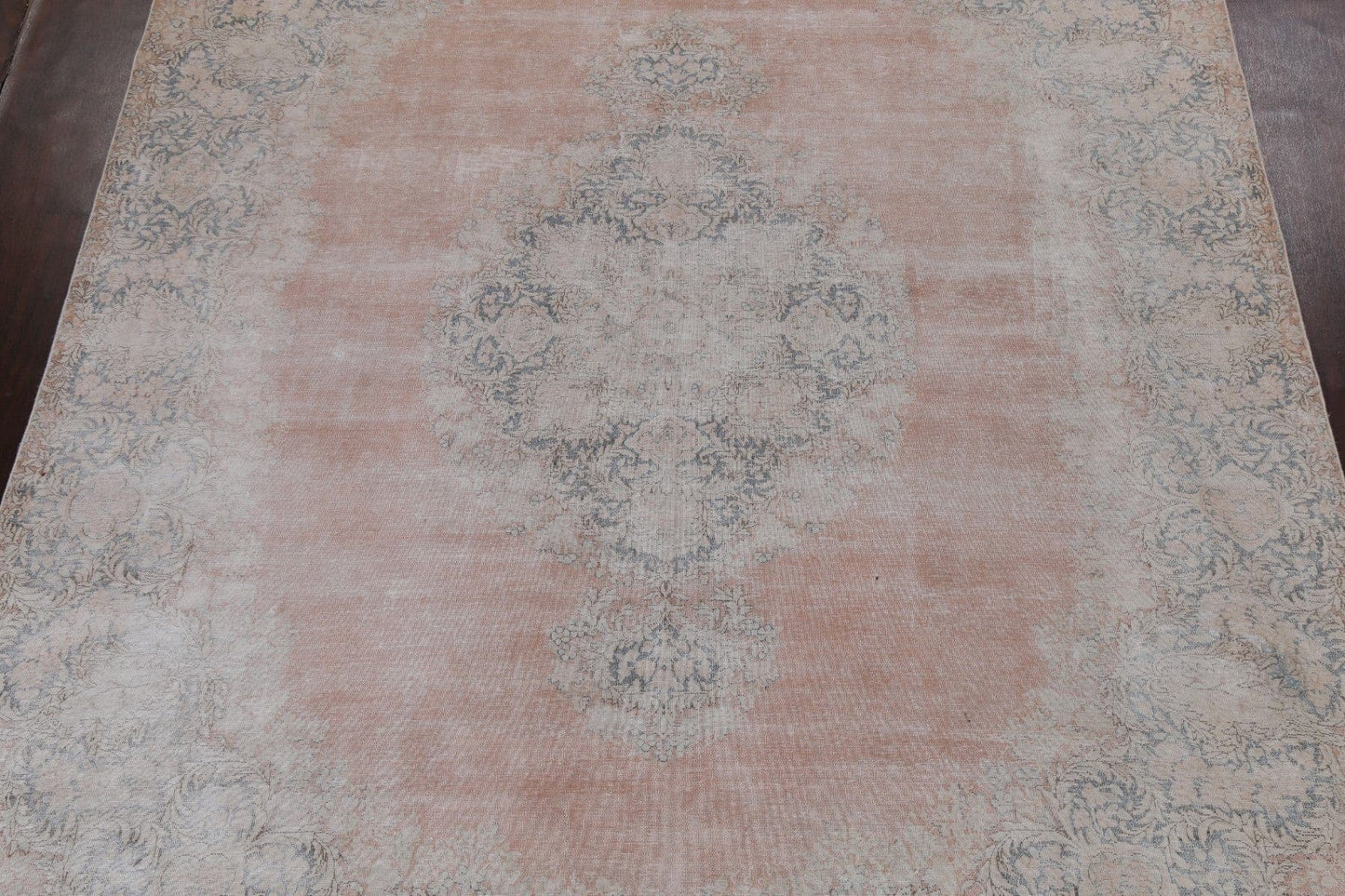 Antique Distressed Kerman Persian Area Rug 10x13