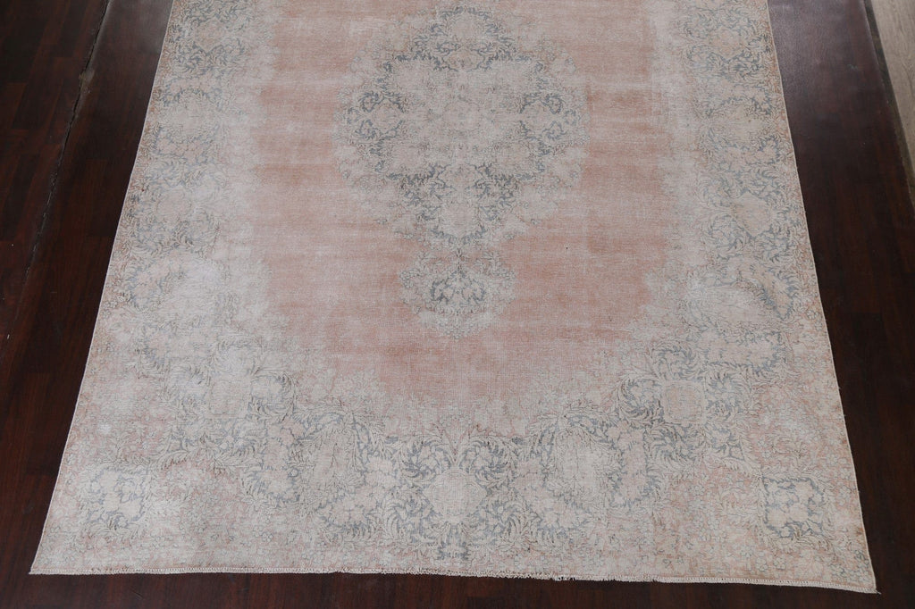 Antique Distressed Kerman Persian Area Rug 10x13