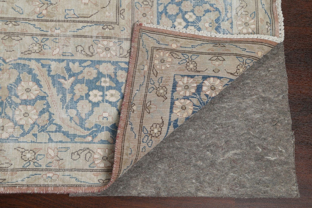 Muted Distressed Kerman Persian Area Rug 10x13