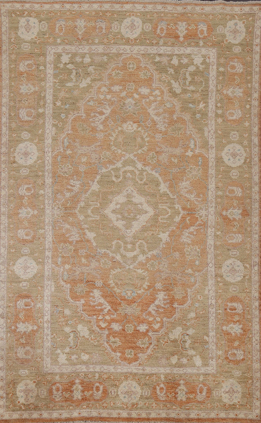 Handmade Oushak Turkish Area Rug 5x8