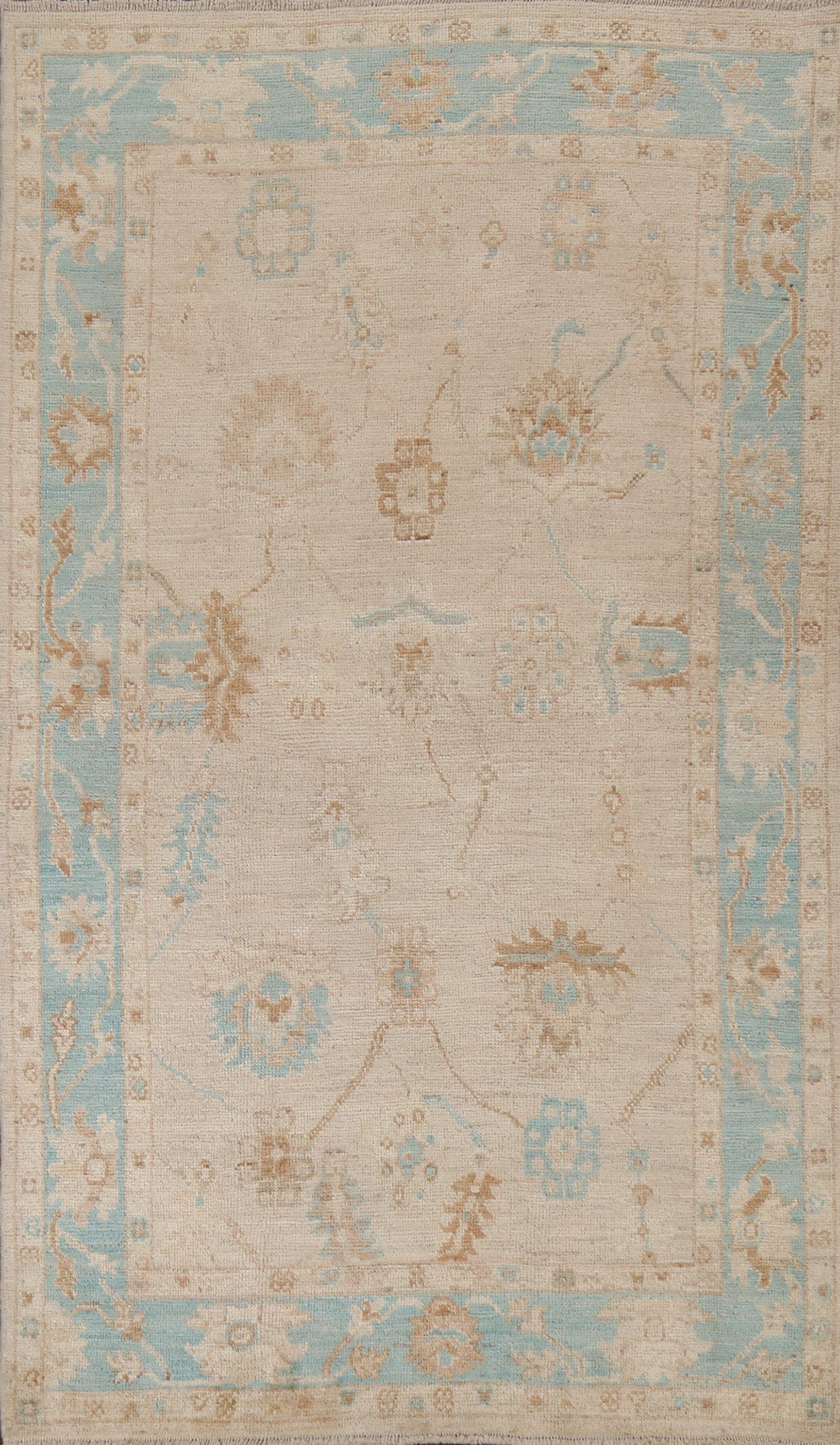 Oushak Wool Turkish Area Rug 5x8