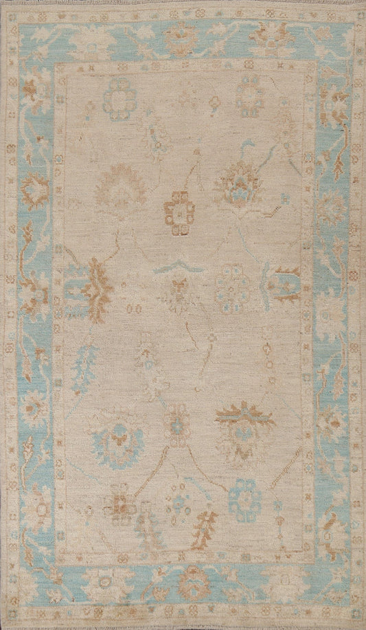 Oushak Wool Turkish Area Rug 5x8