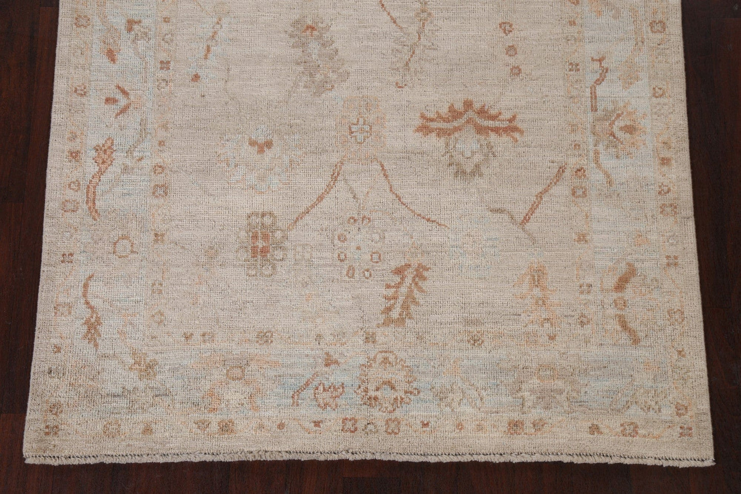 Wool Oushak Muted Turkish Area Rug 5x8