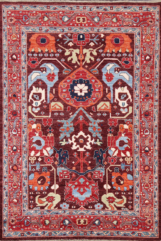 Vegetable Dye Ziegler Oriental Area Rug 5x7