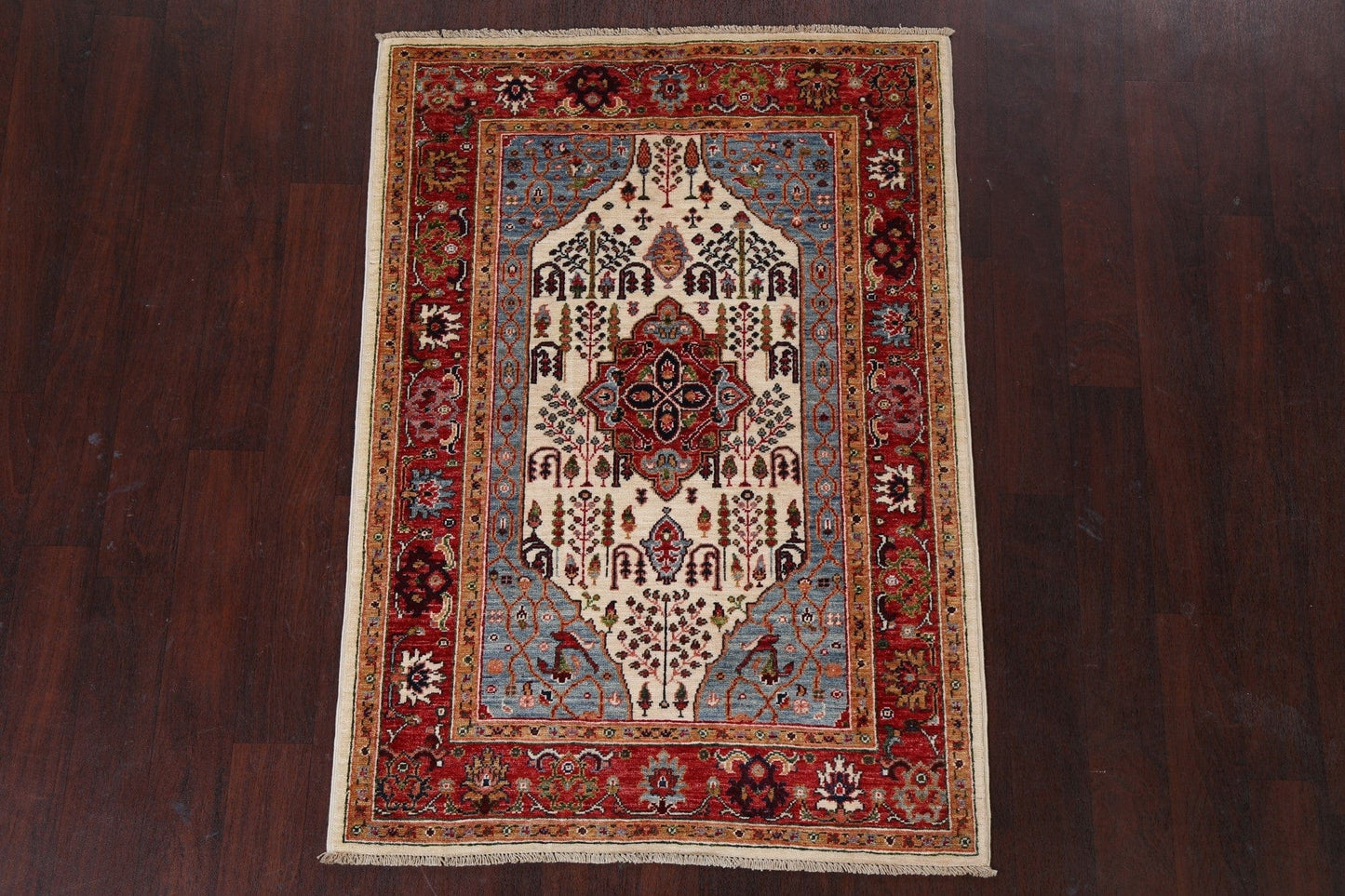 Vegetable Dye Heriz Serapi Oriental Wool Rug 3x5