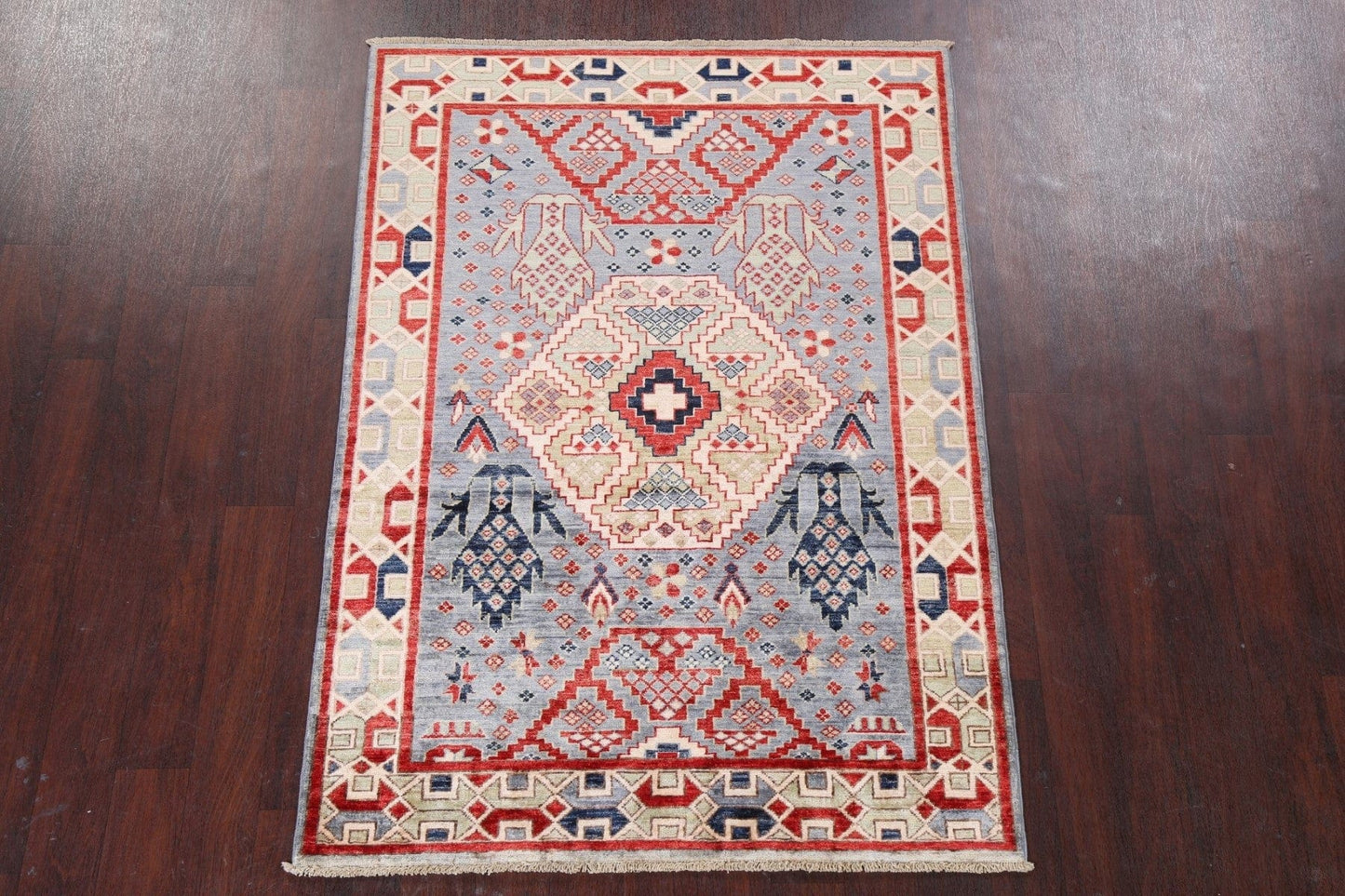 Vegetable Dye Heriz Serapi Wool Area Rug 4x6