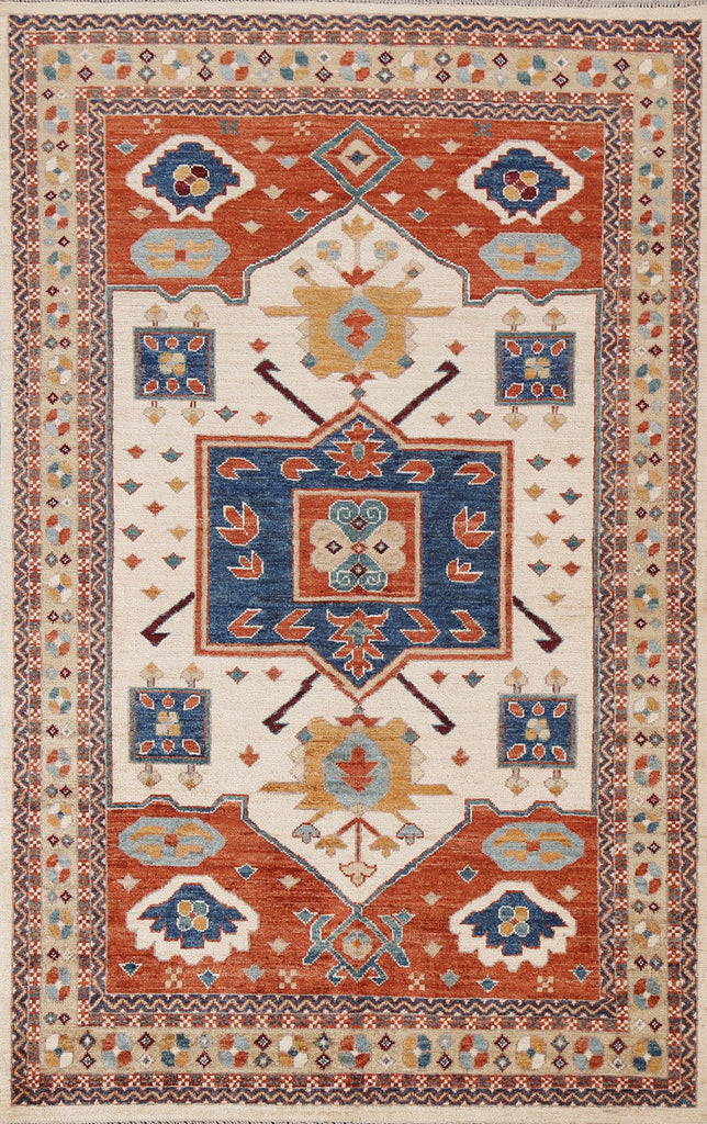 Vegetable Dye Heriz Serapi Wool Oriental Area Rug 4x6