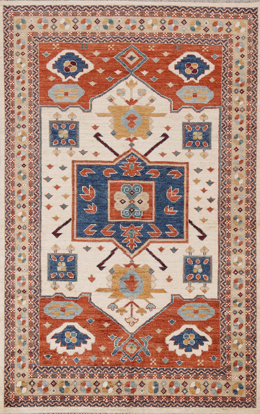 Vegetable Dye Heriz Serapi Wool Oriental Area Rug 4x6