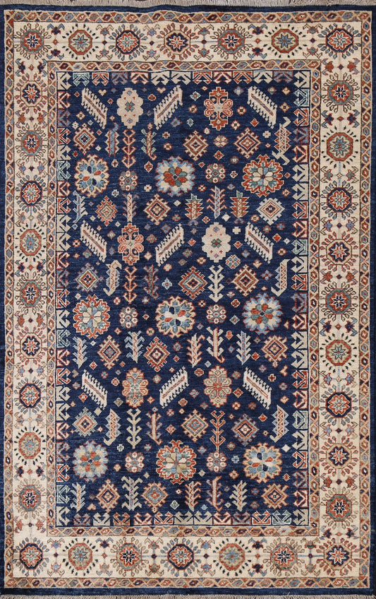 Vegetable Dye Heriz Serapi Wool Oriental Area Rug 4x6