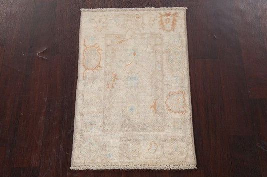 Muted Wool Oushak Turkish Handmade Rug 2x3