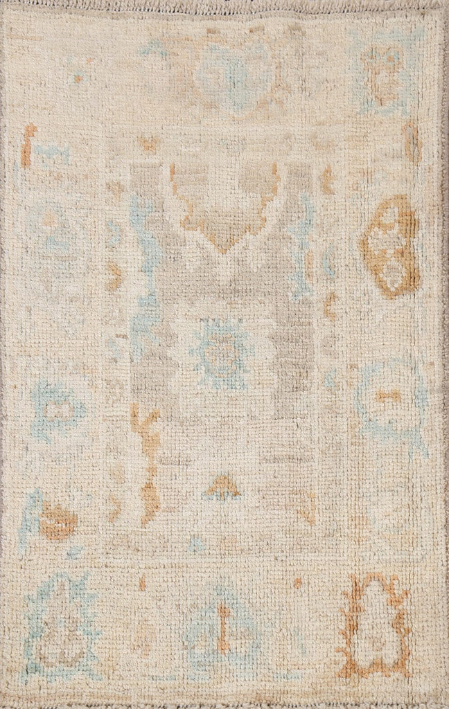 Muted Oushak Turkish Wool Rug 2x3