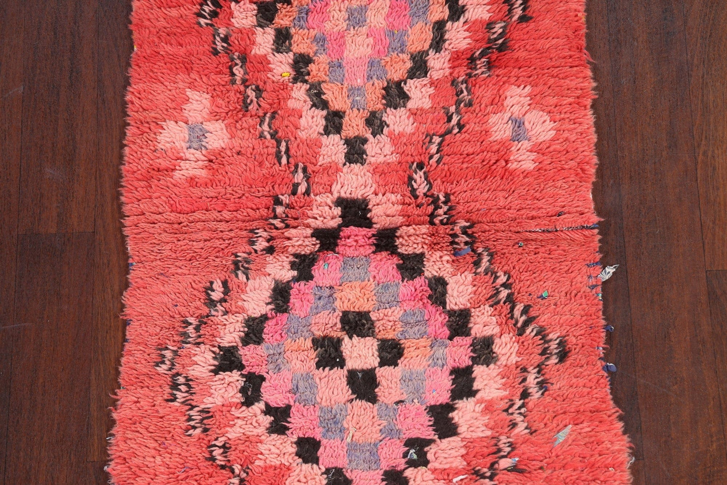 Vintage Moroccan Wool Rug 3x6