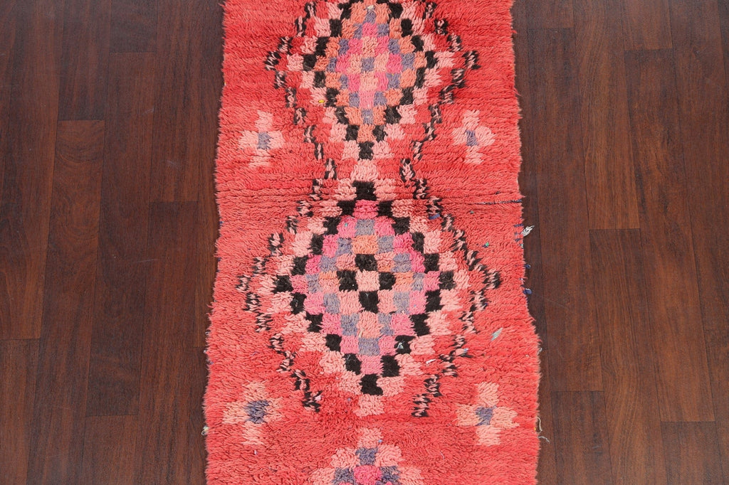 Vintage Moroccan Wool Rug 3x6