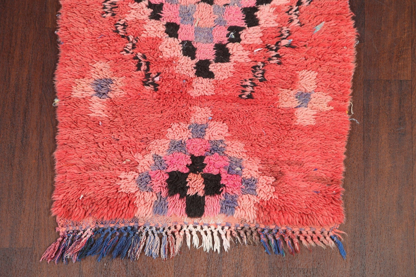 Vintage Moroccan Wool Rug 3x6