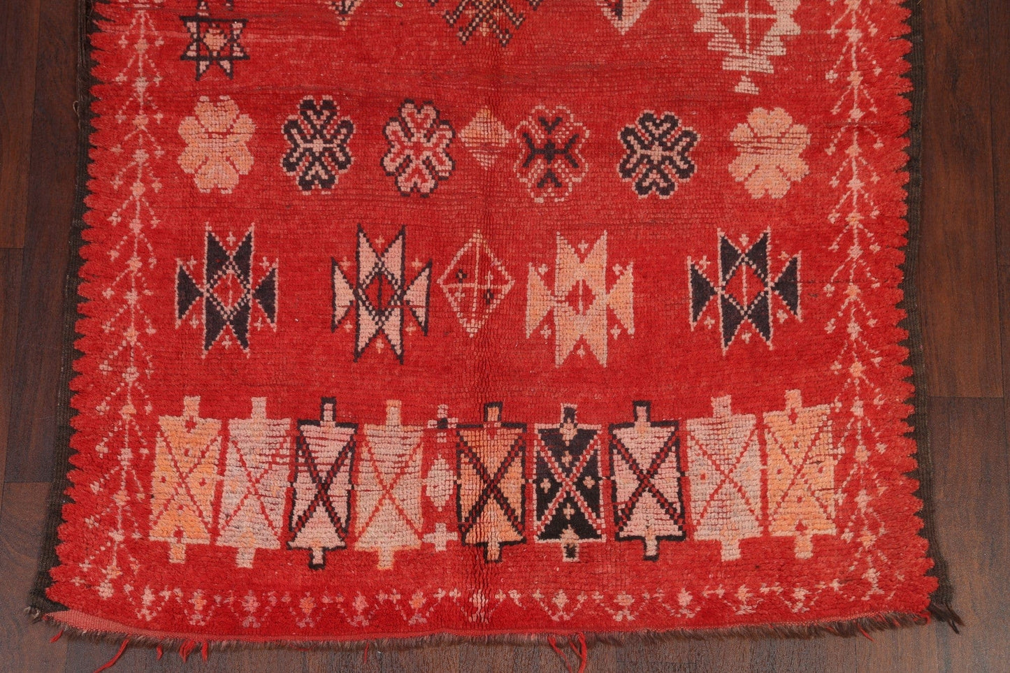 Antique Moroccan Wool Rug 5x10