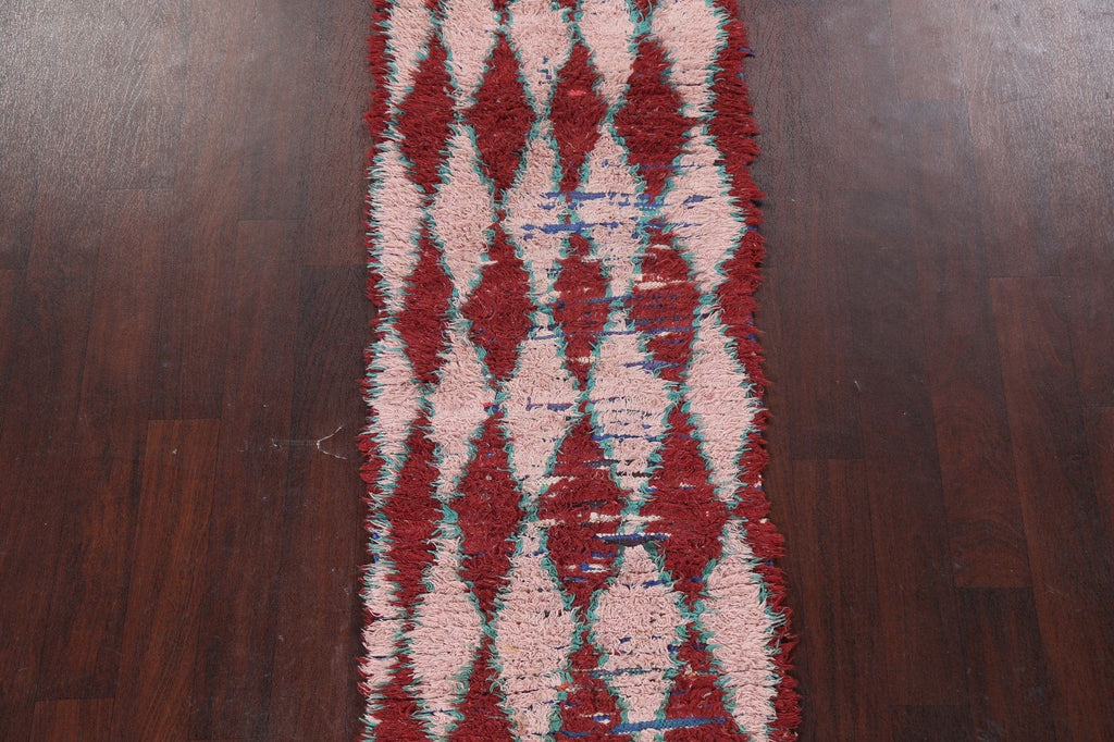 Vintage Moroccan Runner Rug 2x9