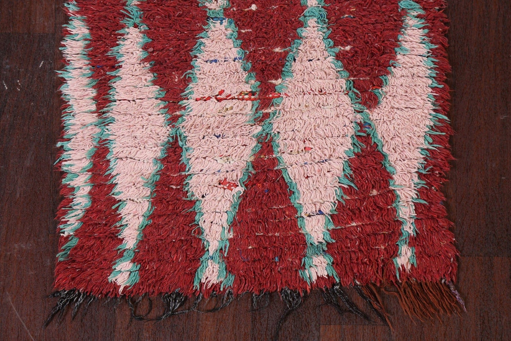 Vintage Moroccan Runner Rug 2x9