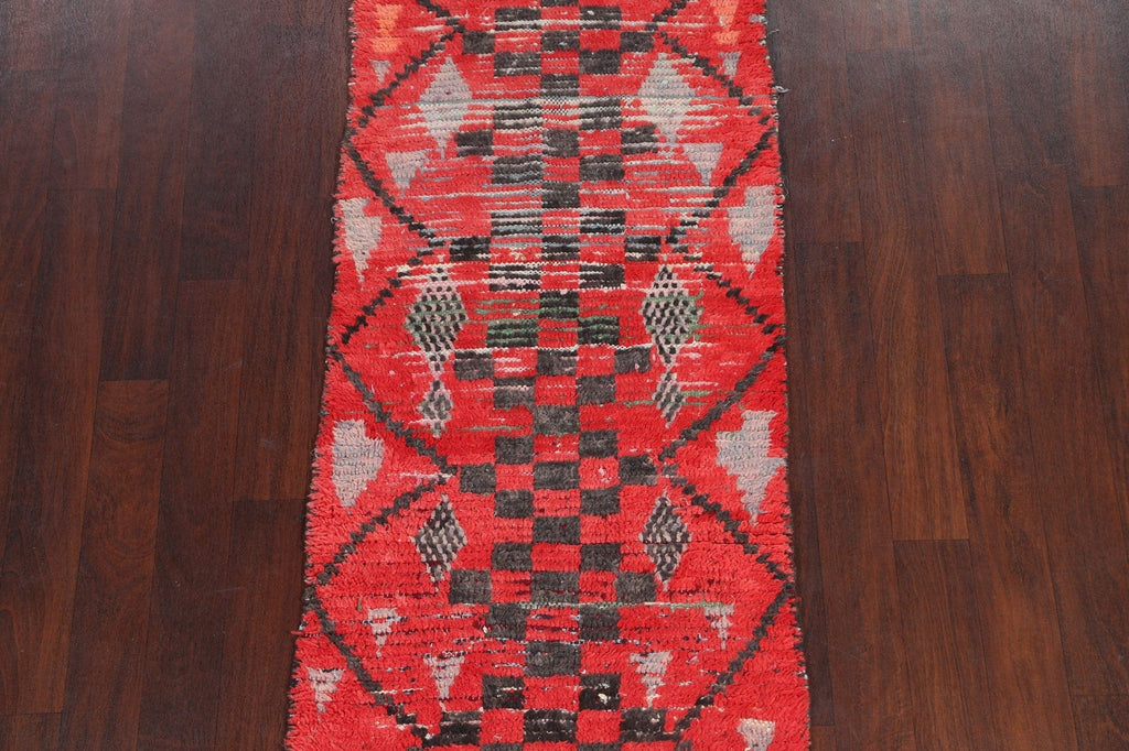 Antique Moroccan Runner Rug 3x9