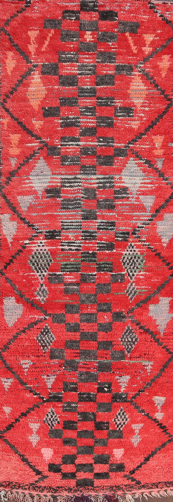 Antique Moroccan Runner Rug 3x9