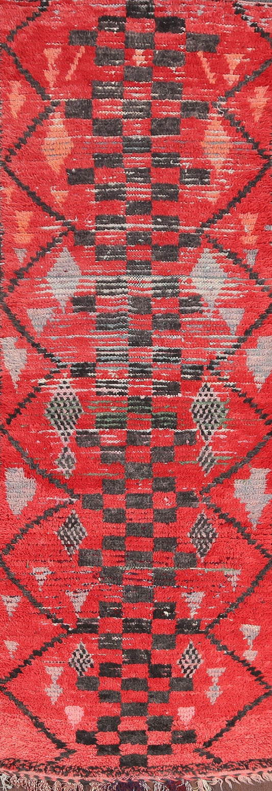 Antique Moroccan Runner Rug 3x9