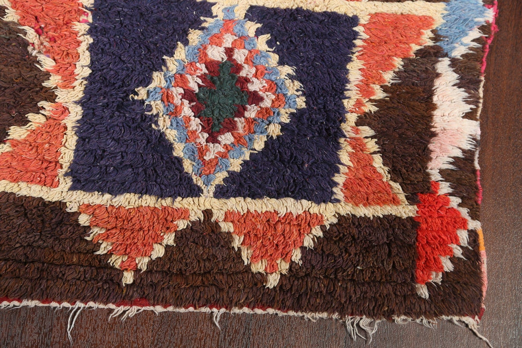 Wool Moroccan Runner Rug 3x9