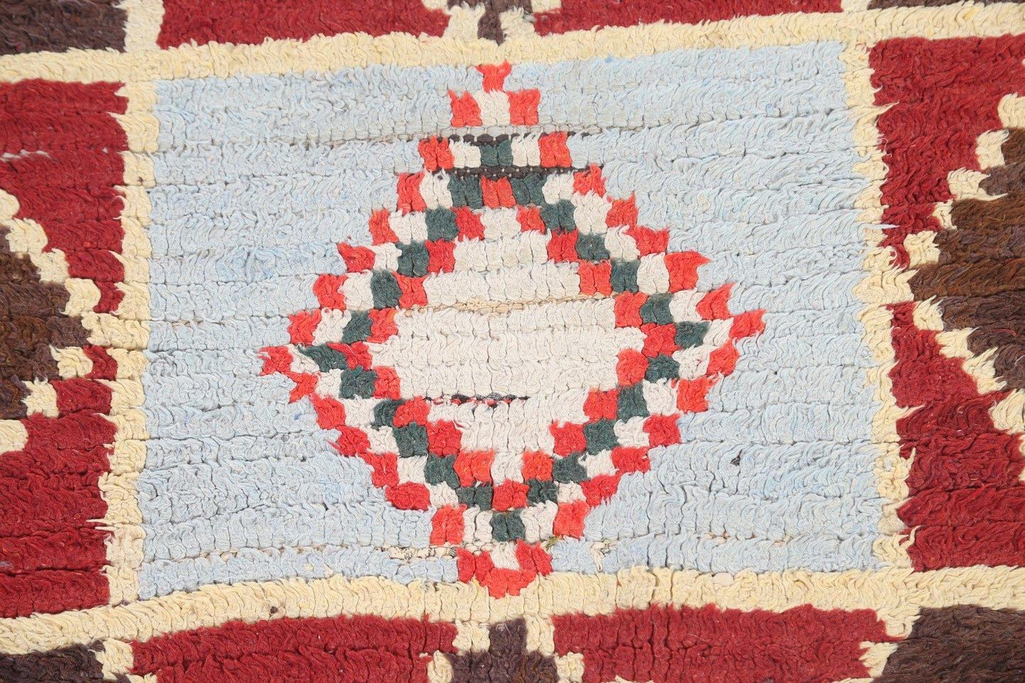 Wool Moroccan Runner Rug 3x9