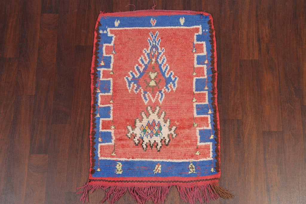 Tribal Moroccan Wool Rug 3x4