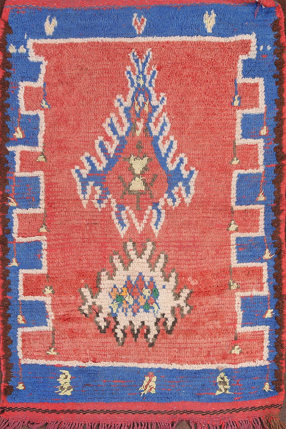 Tribal Moroccan Wool Rug 3x4