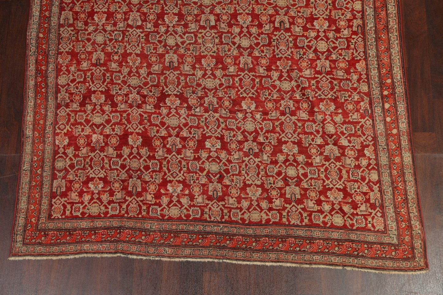 Pre-1900 Antique Vegetable Dye Karabakh Persian Rug 7x19