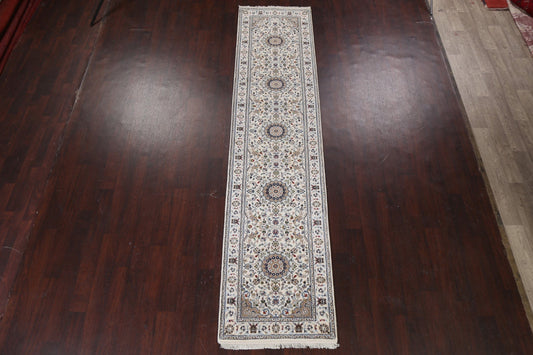 Traditional Nain Persian Runner Rug 3x12
