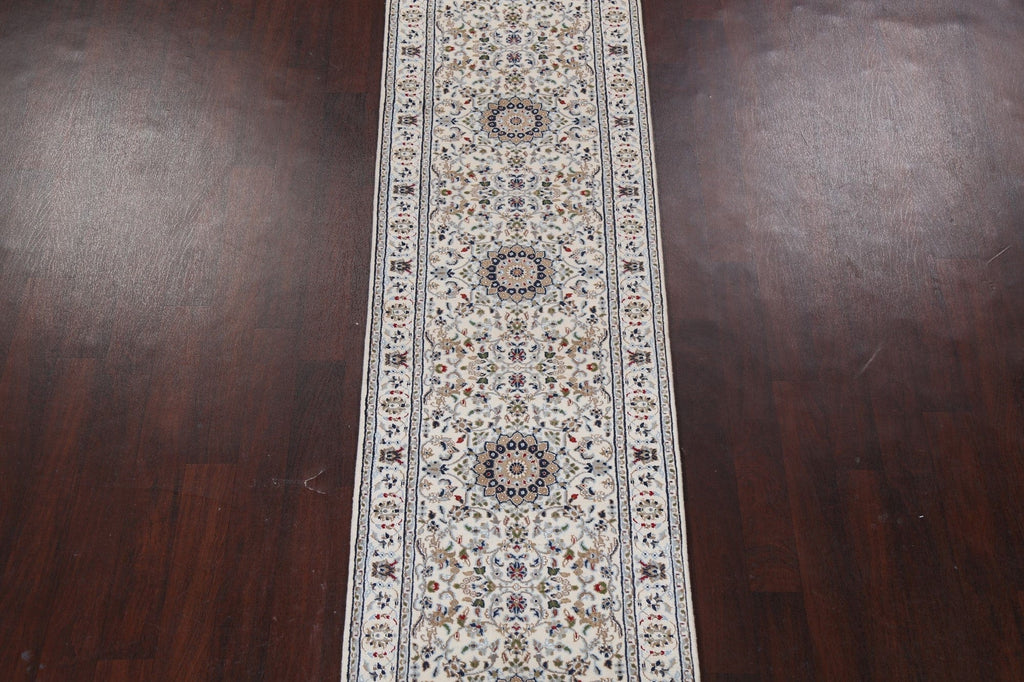 Traditional Nain Persian Runner Rug 3x12