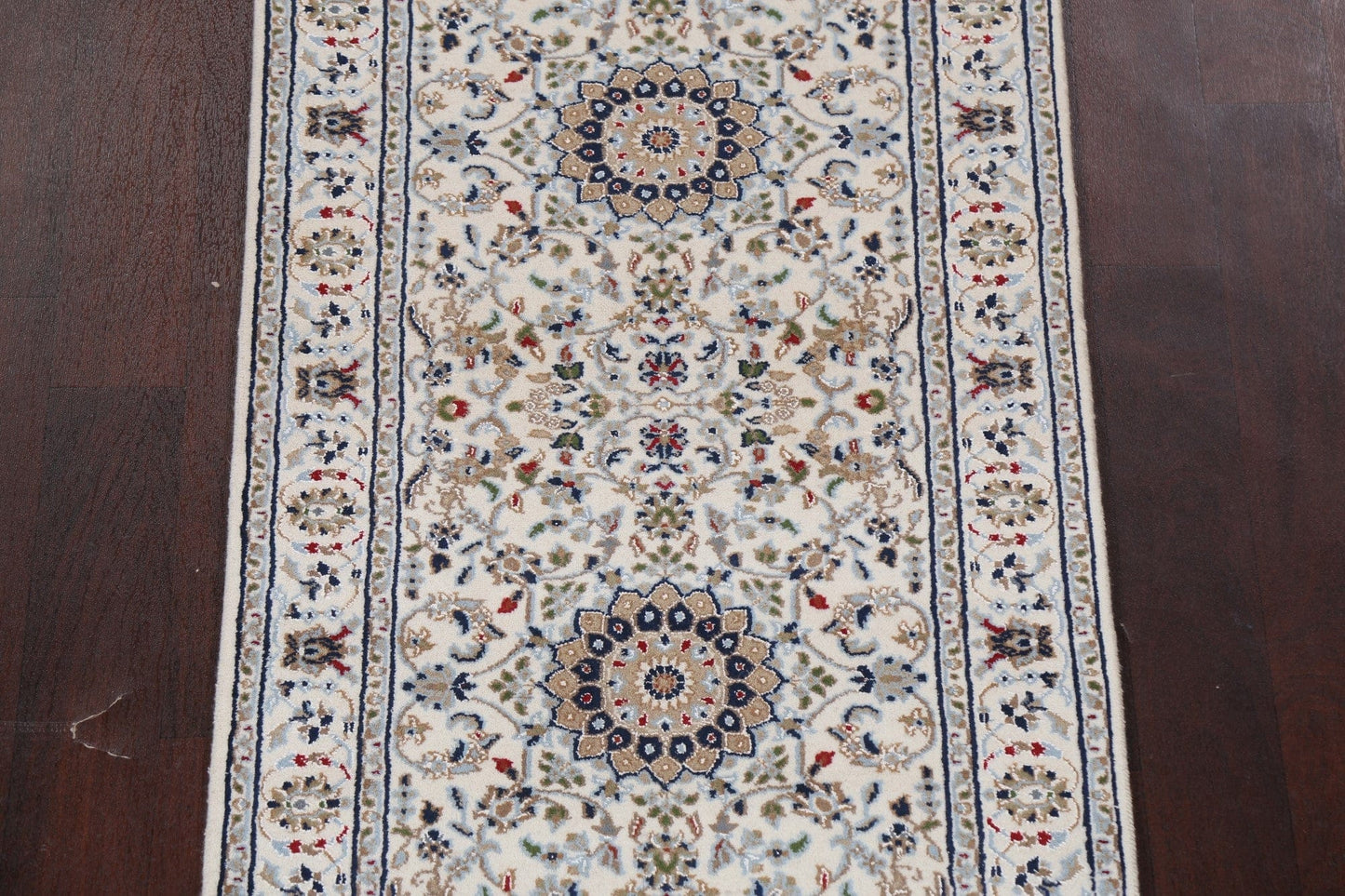 Traditional Nain Persian Runner Rug 3x12