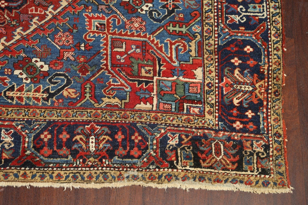 Antique Vegetable Dye Heriz Serapi Persian Rug 8x10