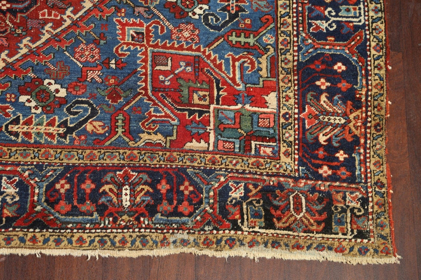 Antique Vegetable Dye Heriz Serapi Persian Rug 8x10