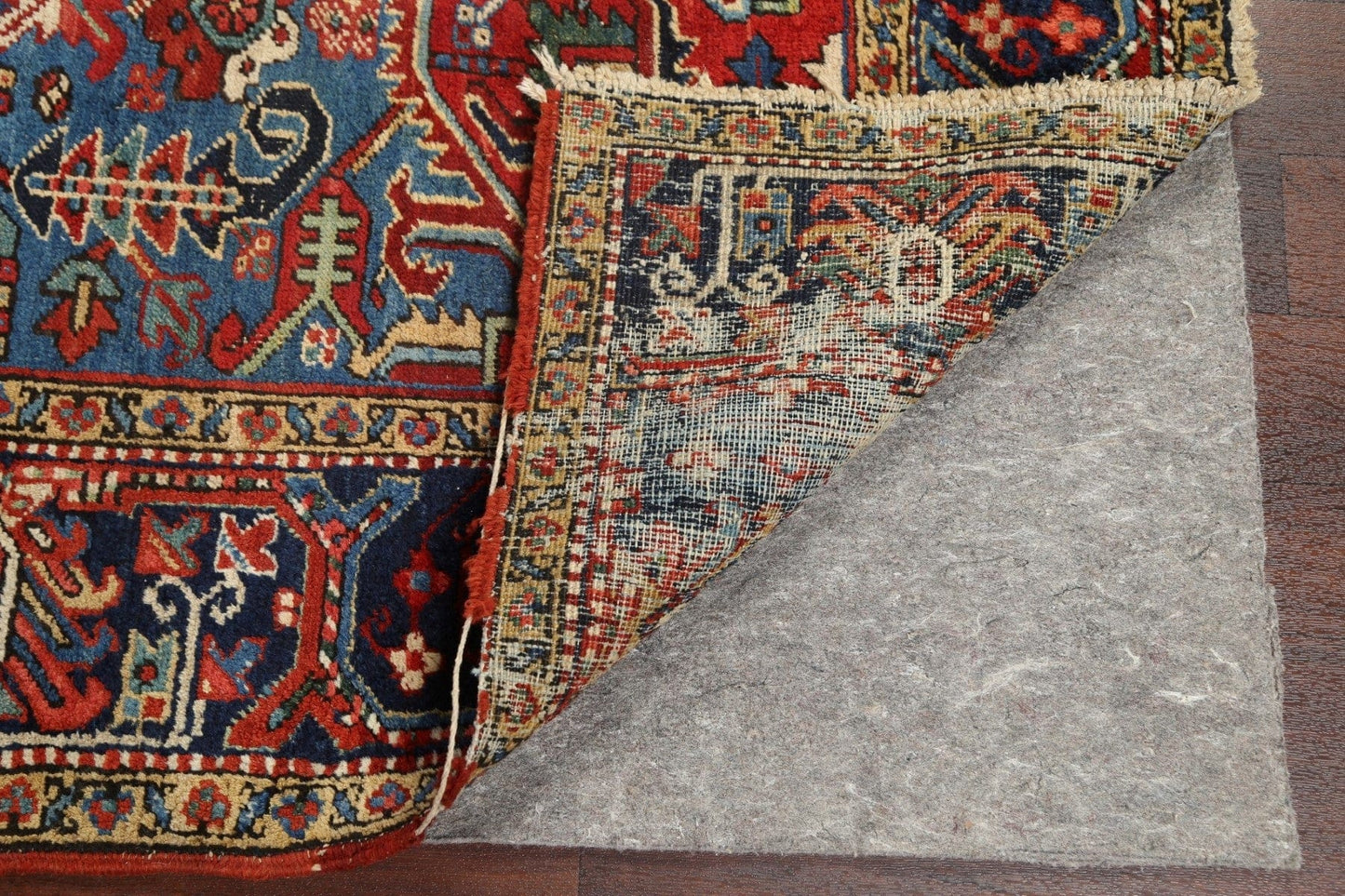 Antique Vegetable Dye Heriz Serapi Persian Rug 8x10