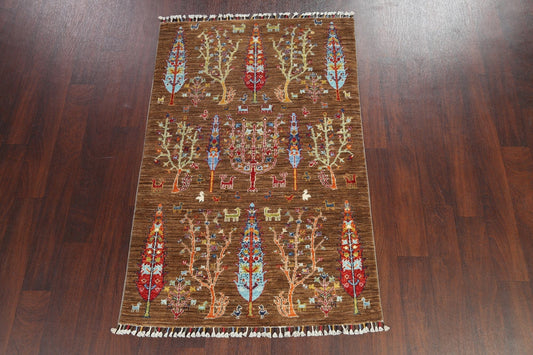 Ziegler Hand-Knotted Wool Rug 3x5