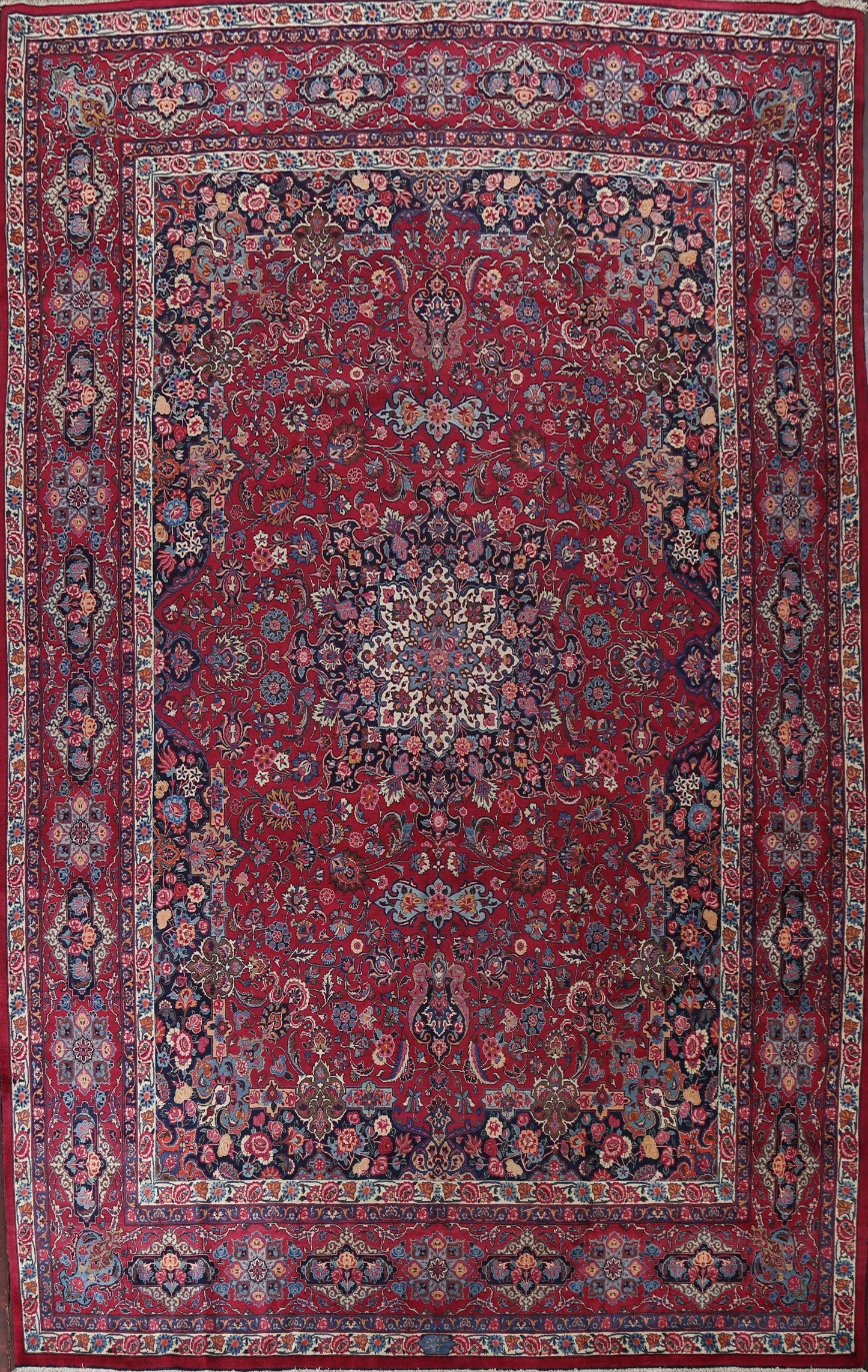 Antique Vegetable Dye Mood Persian Red Rug 11x15