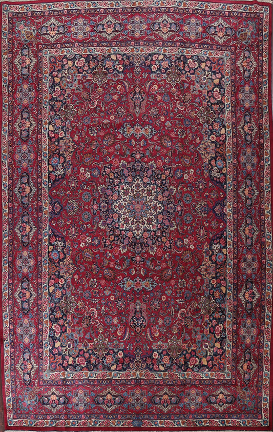 Antique Vegetable Dye Mood Persian Red Rug 11x15