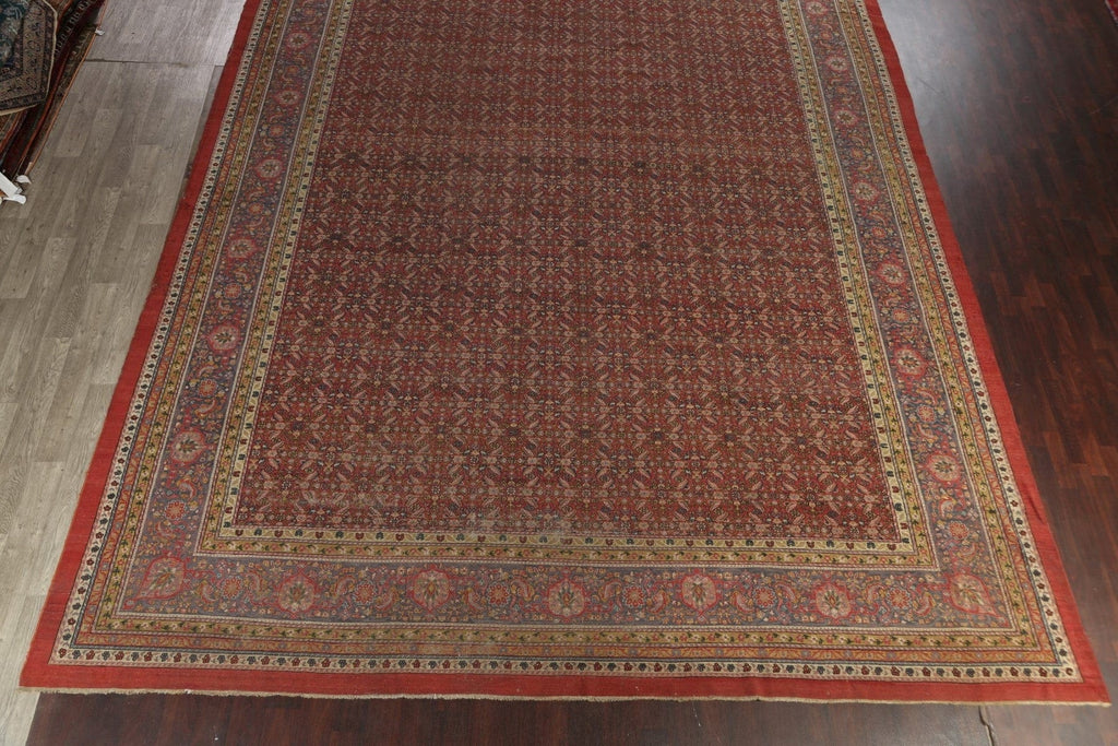 Antique Vegetable Dye Sultanabad Persian Rug 13x20