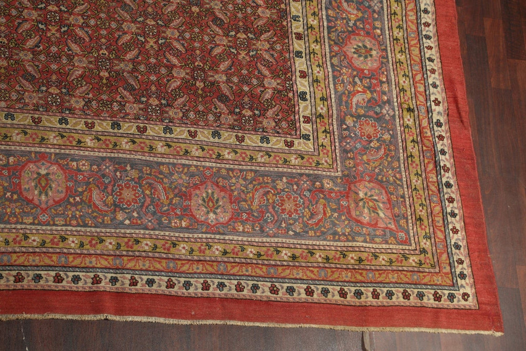 Antique Vegetable Dye Sultanabad Persian Rug 13x20