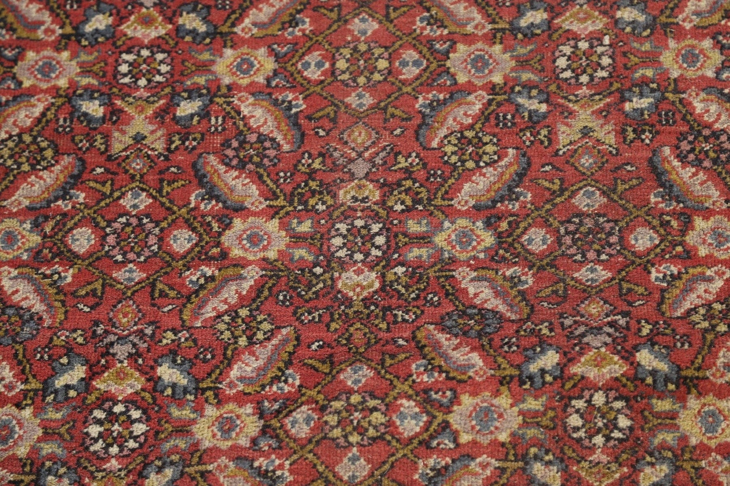 Antique Vegetable Dye Sultanabad Persian Rug 13x20