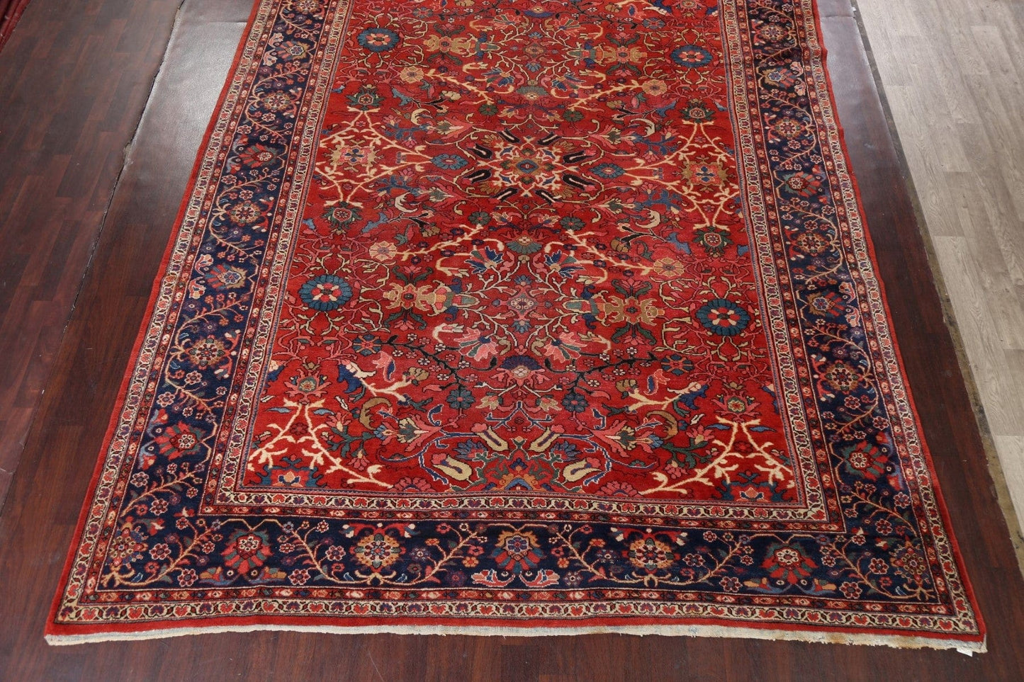 Antique Vegetable Dye Mahal Persian Area Rug 10x14