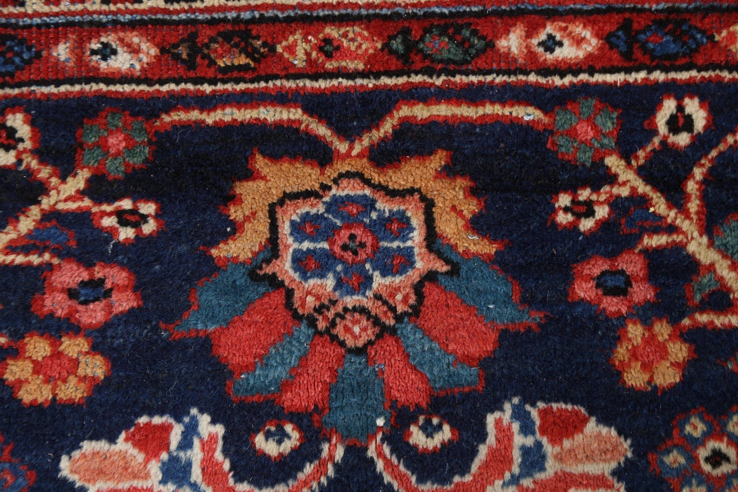 Antique Vegetable Dye Mahal Persian Area Rug 10x14