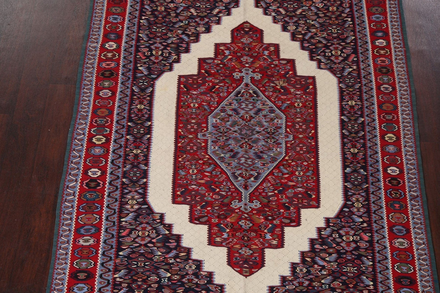 Vegetable Dye Senneh Persian Area Rug 5x7