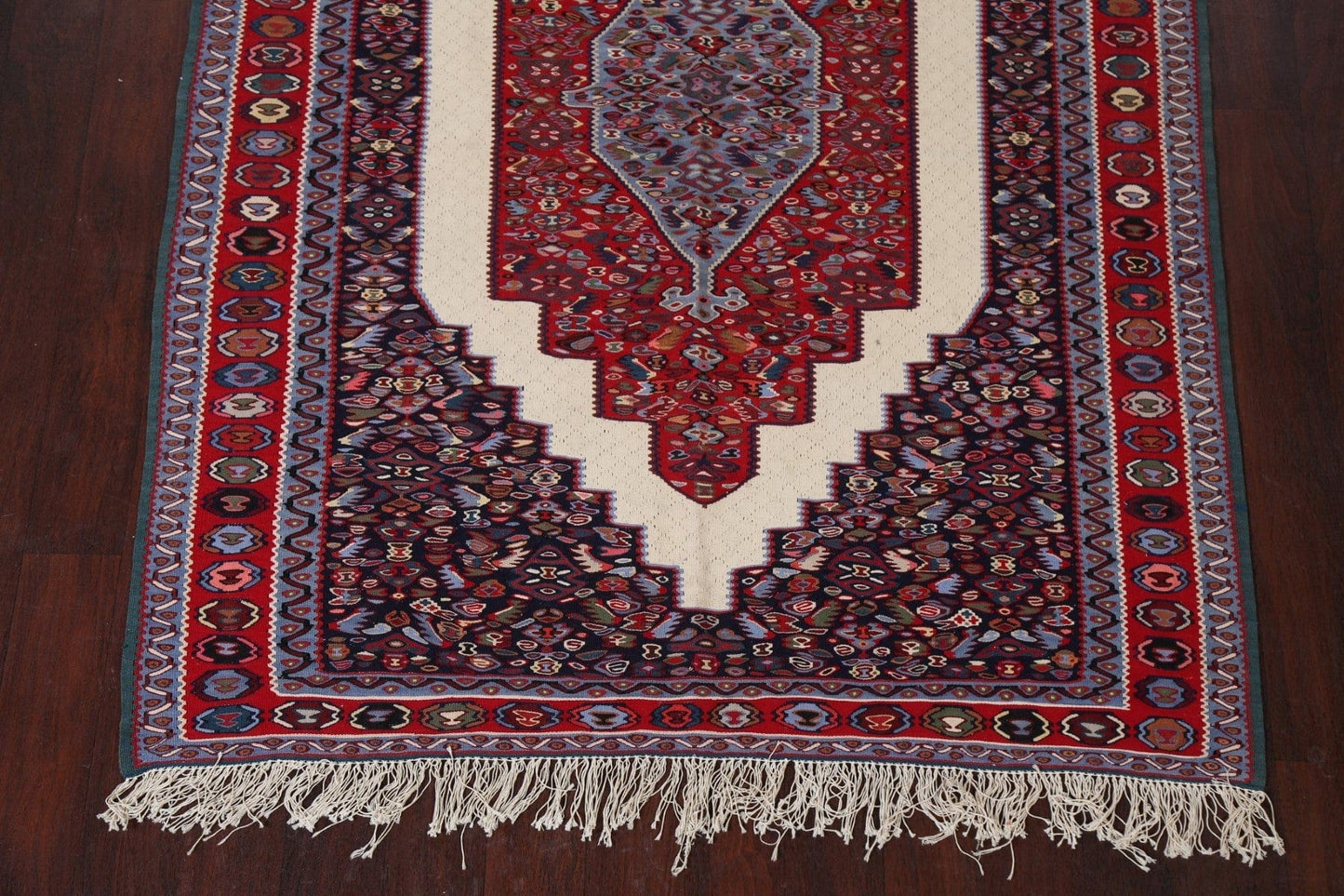 Vegetable Dye Senneh Persian Area Rug 5x7