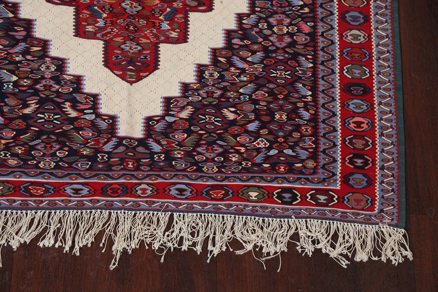 Vegetable Dye Senneh Persian Area Rug 5x7