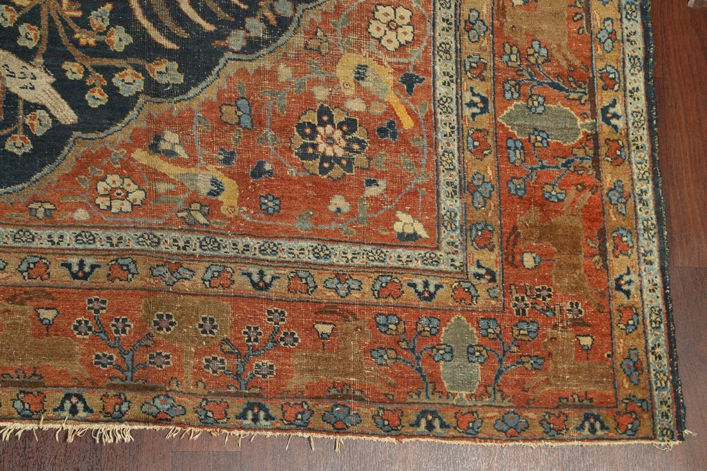 Pre-1900 Antique Tabriz Persian Area Rug 10x13