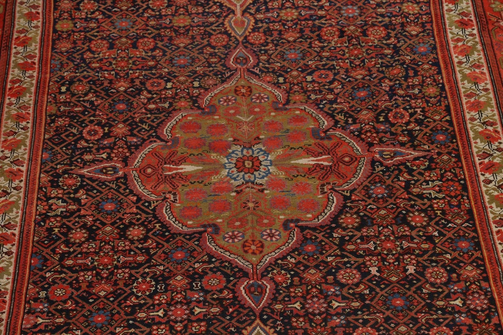 Pre-1900 Antique Vegetable Dye Bakhtiari Persian Rug 10x20