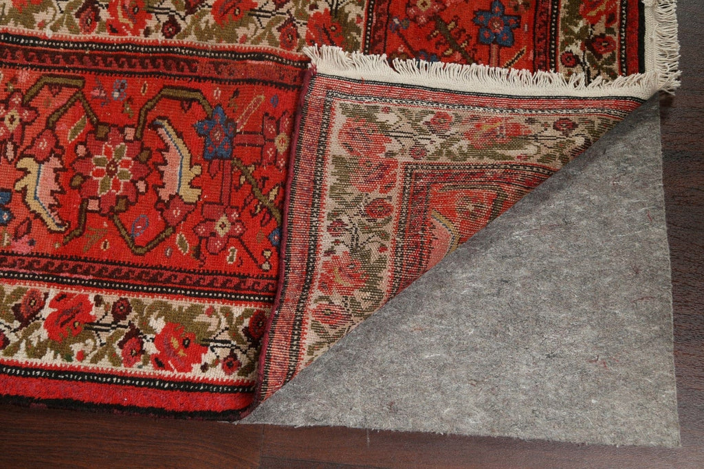 Pre-1900 Antique Vegetable Dye Bakhtiari Persian Rug 10x20